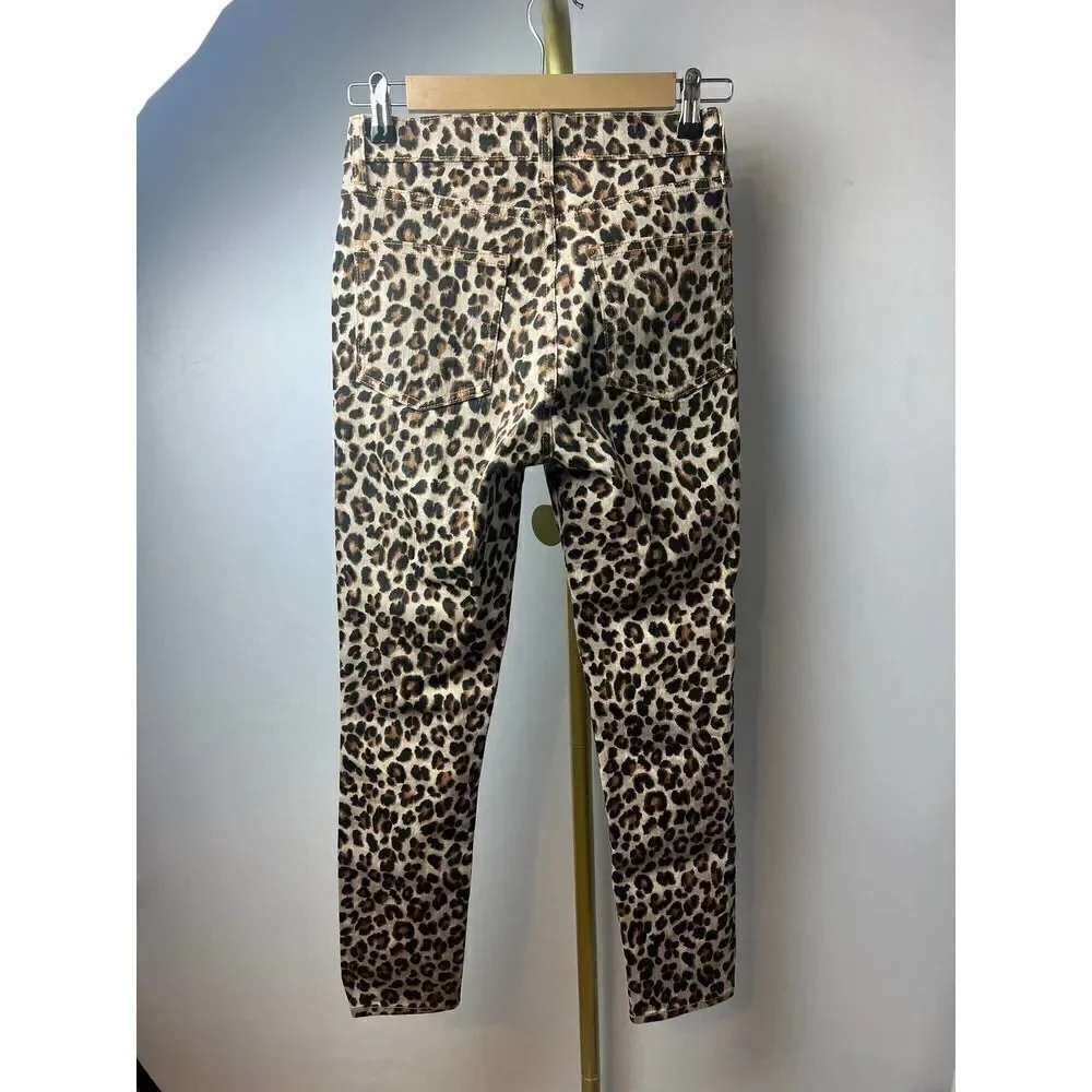 Veronica Beard Debbie Leopard Jeans Sz. 24 - Picture 5 of 7